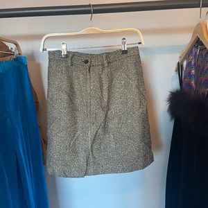 tight fitting multi colored knit pencil skirt